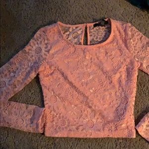 Lace crop top